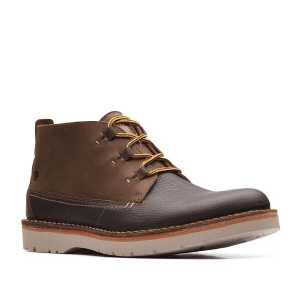 Men’s Clark’s Collection Eastern-mid leather lace up vintage style boots sz 9.5 - Picture 1 of 15